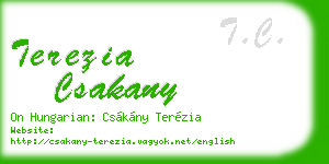 terezia csakany business card
